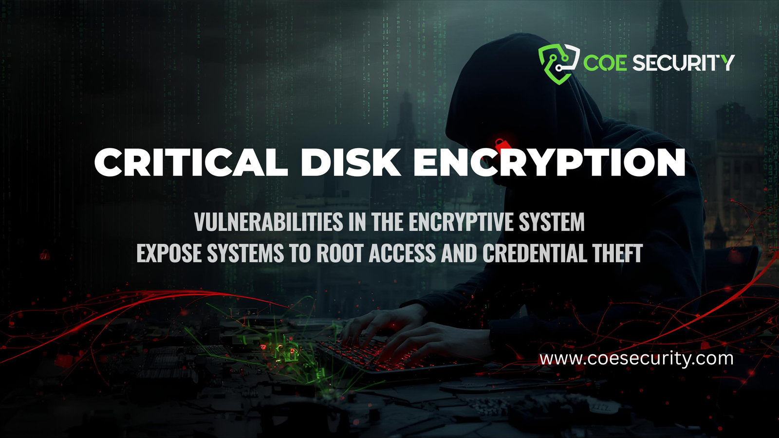 Hacker Silhouette in Dark Cyberpunk Cityscape