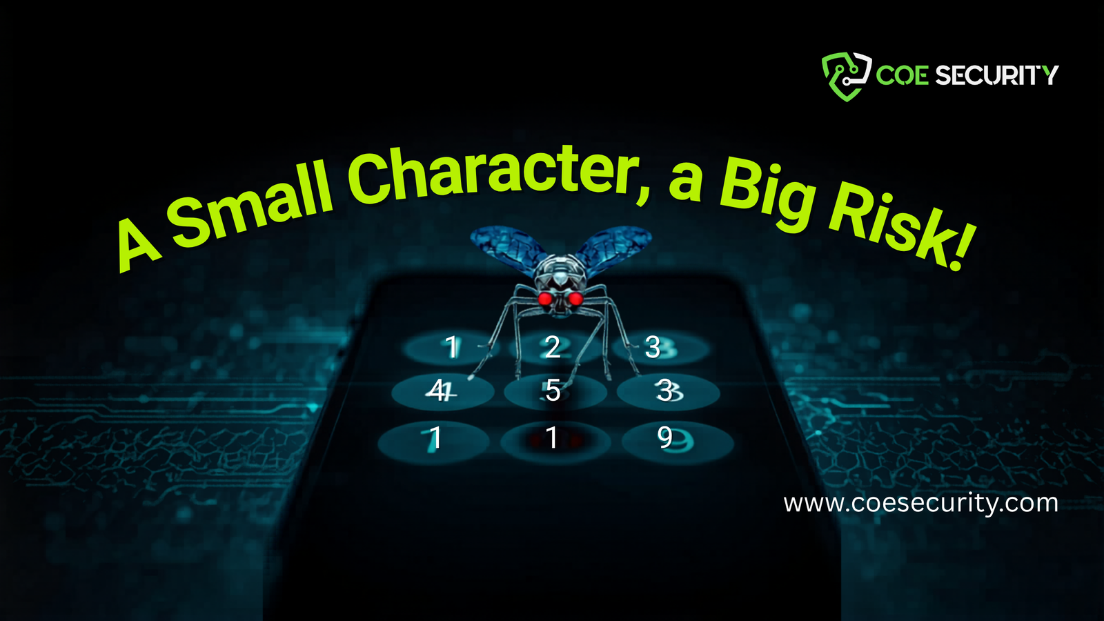 Digital Banner Featuring Circuit Insect
