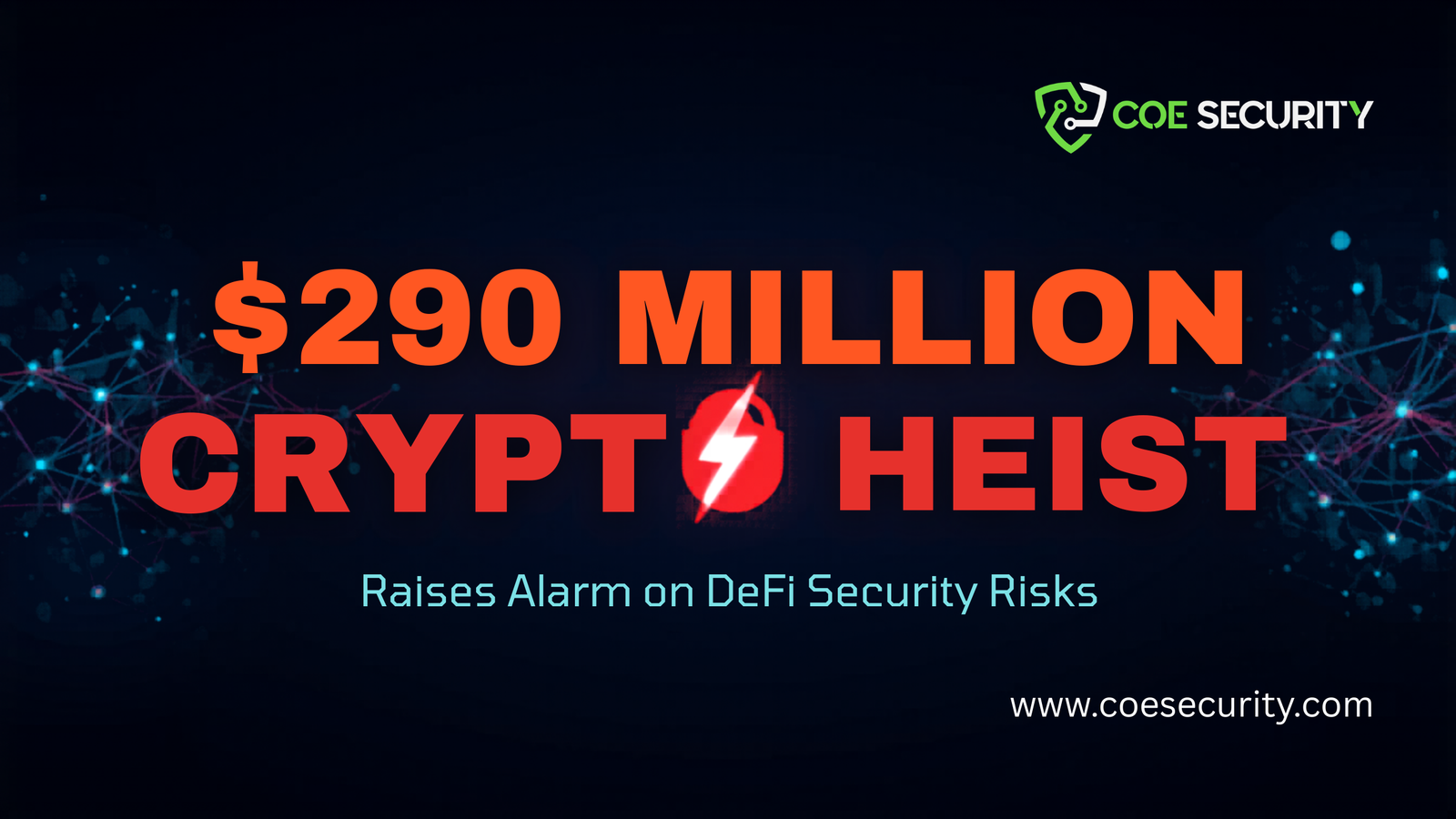 High Tech Crypto Security Warning Banner