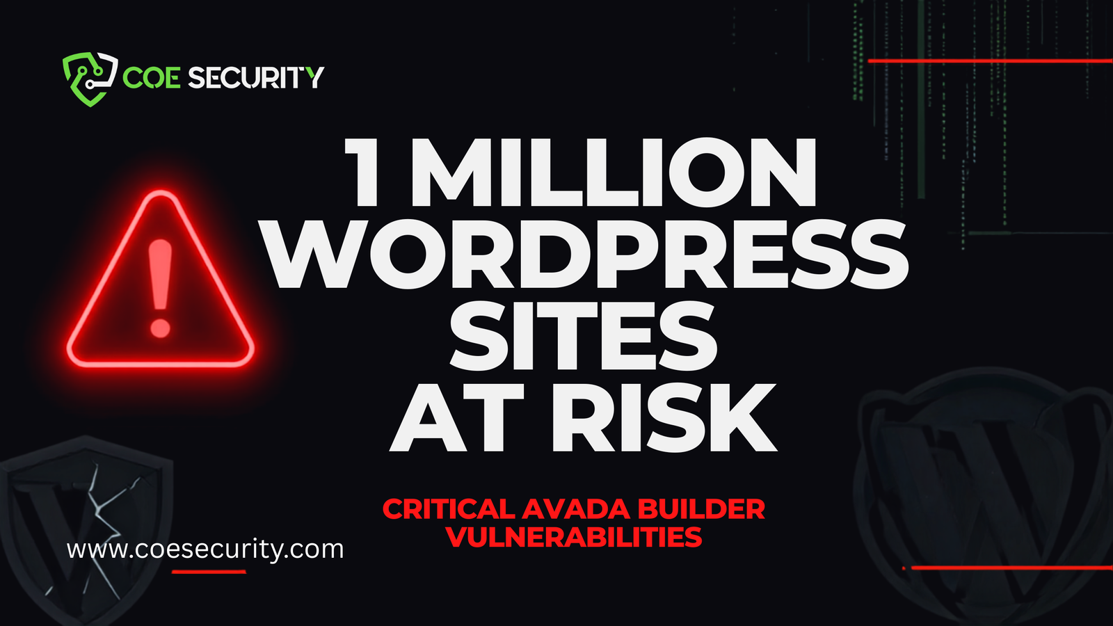 YouTube Banner Avada Builder Vulnerabilities Alert