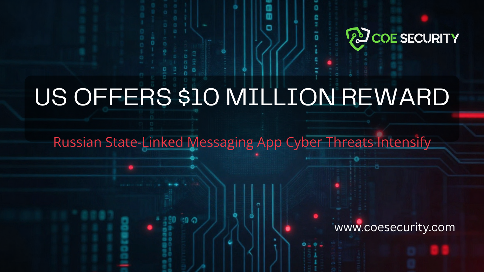 YouTube Banner 10M Reward Cyber Threats