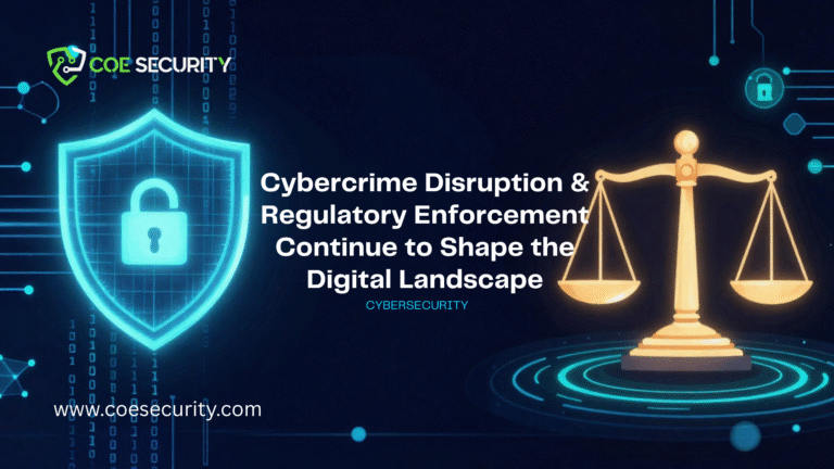 Cybersecurity, Cybercrime Disruption, and Regulatory Enforcement Continue to Shape the Digital Landscape