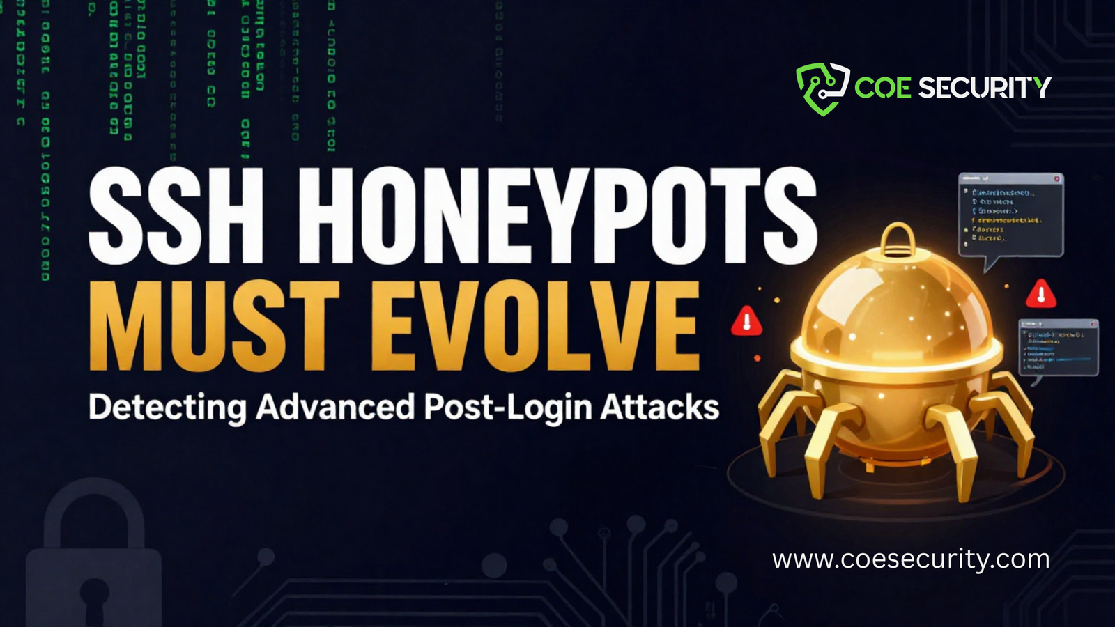 Evolving Modern SSH Honeypots YouTube Banner