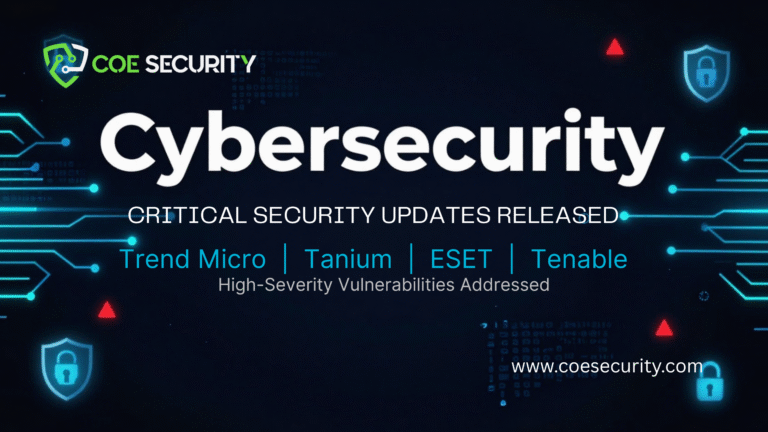 Critical Security Updates Released: Trend Micro, Tanium, ESET, and Tenable Address High-Severity Vulnerabilities