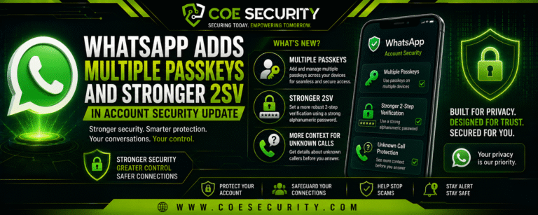 WhatsApp Strengthens Account Security With Multiple Passkeys and Stronger Two Step Verification