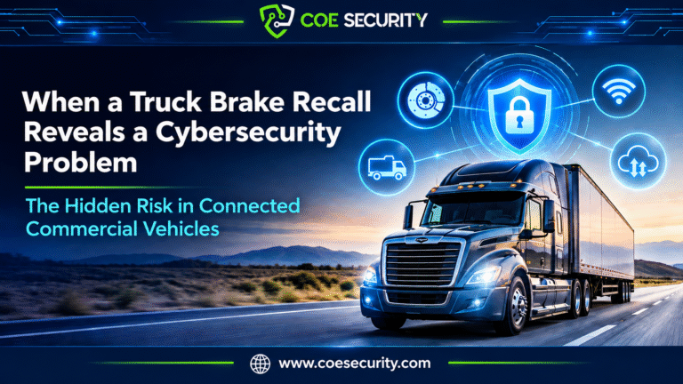 When a Truck Brake Recall Reveals a Cybersecurity Problem: The Hidden Risk in Connected Commercial Vehicles